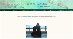 Desktop Screenshot of julieblumenthal.com